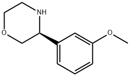 1-((3S)MORPHOLIN-3-YL)-3-METHOXYBENZENE Struktur