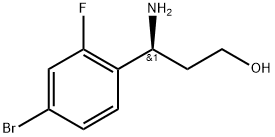 (3S)-3-AMINO-3-(4-BROMO-2-FLUOROPHENYL)PROPAN-1-OL Struktur