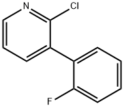 2-Chloro-3-(2-fluorophenyl)pyridine Struktur