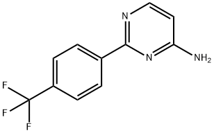 4-Amino-2-(4-trifluoromethylphenyl)pyrimidine Struktur