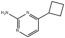 2-AMINO-4-(CYCLOBUTYL)PYRIMIDINE Struktur