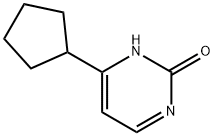 2-Hydroxy-4-(cyclopentyl)pyrimidine Struktur