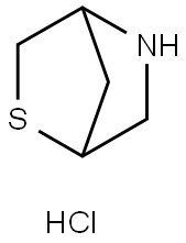 2-thia-5-azabicyclo[2.2.1]heptane hydrochloride Struktur