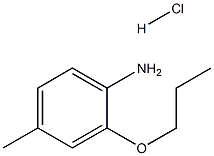 4-Methyl-2-propoxyaniline hydrochloride Struktur