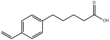 4-Ethenylbenzenepentanoic acid Struktur