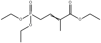 4-(diethoxyphosphinyl)-2-methyl-2-butenoic acid ethyl ester Struktur