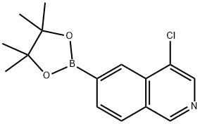 4-chloro-6-(4,4,5,5-tetramethyl-1,3,2-dioxaborolan-2-yl)isoquinoline Struktur