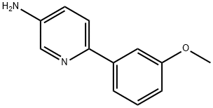 3-AMINO-6-(3-METHOXYPHENYL)PYRIDINE Struktur