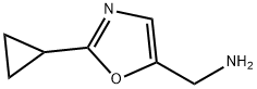 (2-cyclopropyloxazol-5-yl)methanamine Struktur