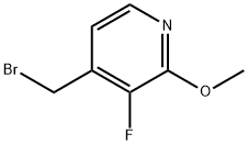 4-Bromomethyl-3-fluoro-2-methoxy-pyridine Struktur