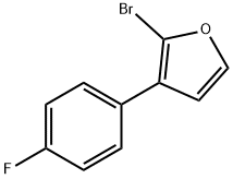 2-Bromo-3-(4-fluorophenyl)furan Struktur