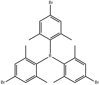 Borane, tris(4-bromo-2,6-dimethylphenyl)- Struktur