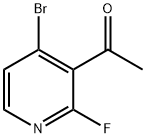 1-(4-bromo-2-fluoropyridin-3-yl)ethan-1-one Struktur