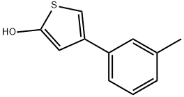 2-Hydroxy-4-(3-tolyl)thiophene Struktur