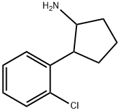 2-(2-chlorophenyl)cyclopentan-1-amine Struktur