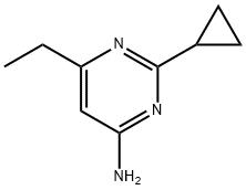 4-amino-2-cyclopropyl-6-ethylpyrimidine Struktur