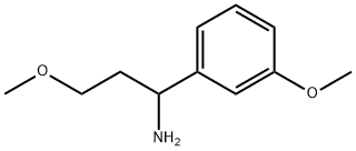 3-METHOXY-1-(3-METHOXYPHENYL)PROPAN-1-AMINE Struktur