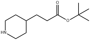 tert-butyl 3-(piperidin-4-yl)propanoate Struktur