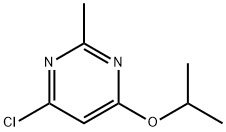 4-chloro-2-methyl-6-(iso-propoxy)pyrimidine Struktur