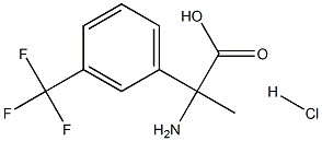 2-amino-2-(3-(trifluoromethyl)phenyl)propanoic acid hydrochloride Struktur