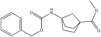 methyl 4-(((benzyloxy)carbonyl)amino)bicyclo[2.2.1]heptane-1-carboxylate Struktur