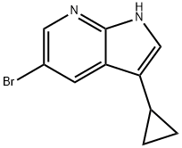 5-bromo-3-cyclopropyl-1H-pyrrolo[2,3-b]pyridine Struktur