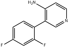 3-(2,4-difluorophenyl)pyridin-4-aMine Struktur