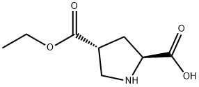 2,4-Pyrrolidinedicarboxylic acid, 4-ethyl ester, (2S,4R)- Struktur