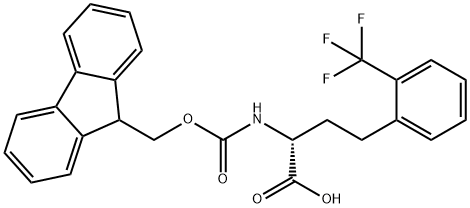 Fmoc-2-trifluoromethyl-D-homophenylalanine Struktur