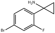 1-(4-Bromo-2-fluorophenyl)cyclopropanamine Struktur