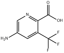 5-amino-3-(trifluoromethyl)pyridine-2-carboxylic acid Struktur