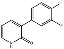 2-Hydroxy-3-(3,4-difluorophenyl)pyridine Struktur