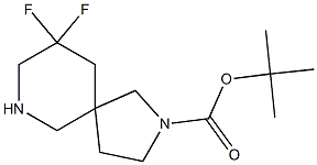 tert-butyl 9,9-difluoro-2,7-diazaspiro[4.5]decane-2-carboxylate Struktur