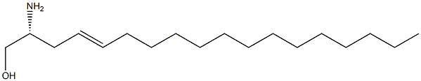 (2R)-(4E)-2-aminooctadec-4-ene-1-ol Struktur