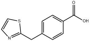 4-(thiazol-2-ylmethyl)benzoic acid Struktur