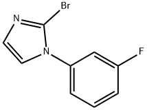 2-bromo-1-(3-fluorophenyl)-1H-imidazole Struktur