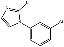 2-bromo-1-(3-chlorophenyl)-1H-imidazole Struktur