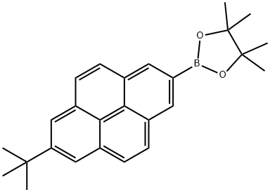 2-[7-(tert-Butyl)pyren-2-yl]-4,4,5,5-tetramethyl-1,3,2-dioxaborolane Struktur