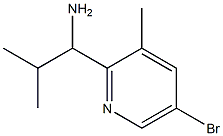 1-(5-BROMO-3-METHYL(2-PYRIDYL))-2-METHYLPROPYLAMINE Struktur