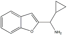 1-benzofuran-2-yl(cyclopropyl)methanamine Struktur