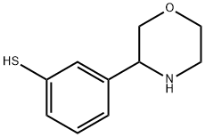 3-(morpholin-3-yl)benzene-1-thiol Struktur