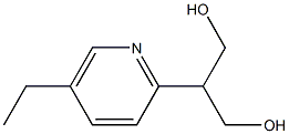 1,3-Propanediol, 2-(5-ethyl-2-pyridinyl)- Struktur