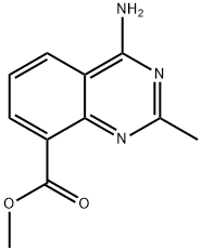 methyl 4-amino-2-methylquinazoline-8-carboxylate Struktur