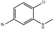 5-bromo-2-chloro-N-methylaniline Struktur