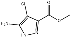 methyl 5-amino-4-chloro-1H-pyrazole-3-carboxylate Struktur