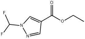 ethyl 1-(difluoromethyl)-1H-pyrazole-4-carboxylate Struktur