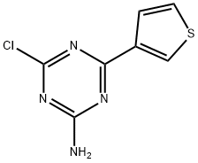 2-Amino-4-chloro-6-(3-thienyl)-1,3,5-triazine Struktur