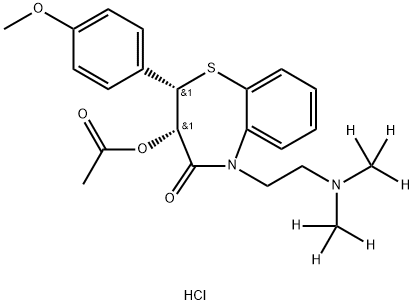 Diltiazem-d6 hydrochloride Struktur