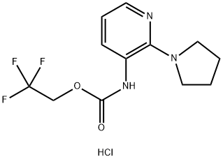 2,2,2-trifluoroethyl N-[2-(pyrrolidin-1-yl)pyridin-3-yl]carbamate hydrochloride