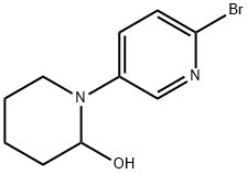 2-Bromo-5-(2-hydroxypiperidino)pyridine Struktur